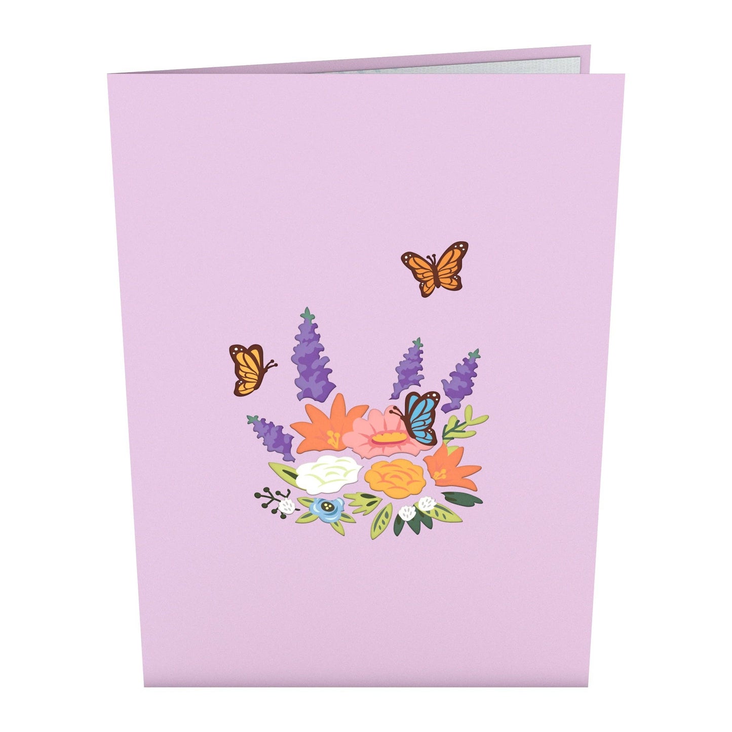 Flower Basket 5''x7'' Card, Pop-Up Cards, Vintage
