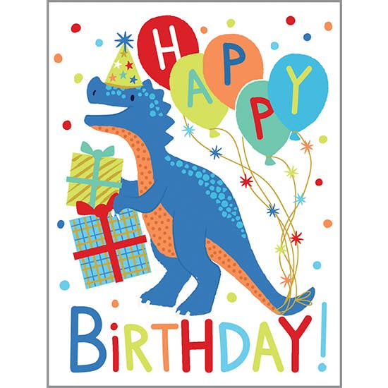 Birthday Greeting Card - Birthday Dino-Kids