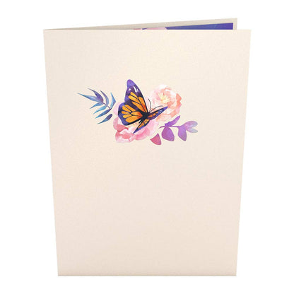 Monarch Butterfly 5''x7'' Card, Pop-Up Cards