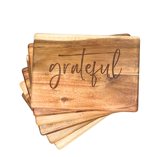 Grateful - Engraved Cheese Board