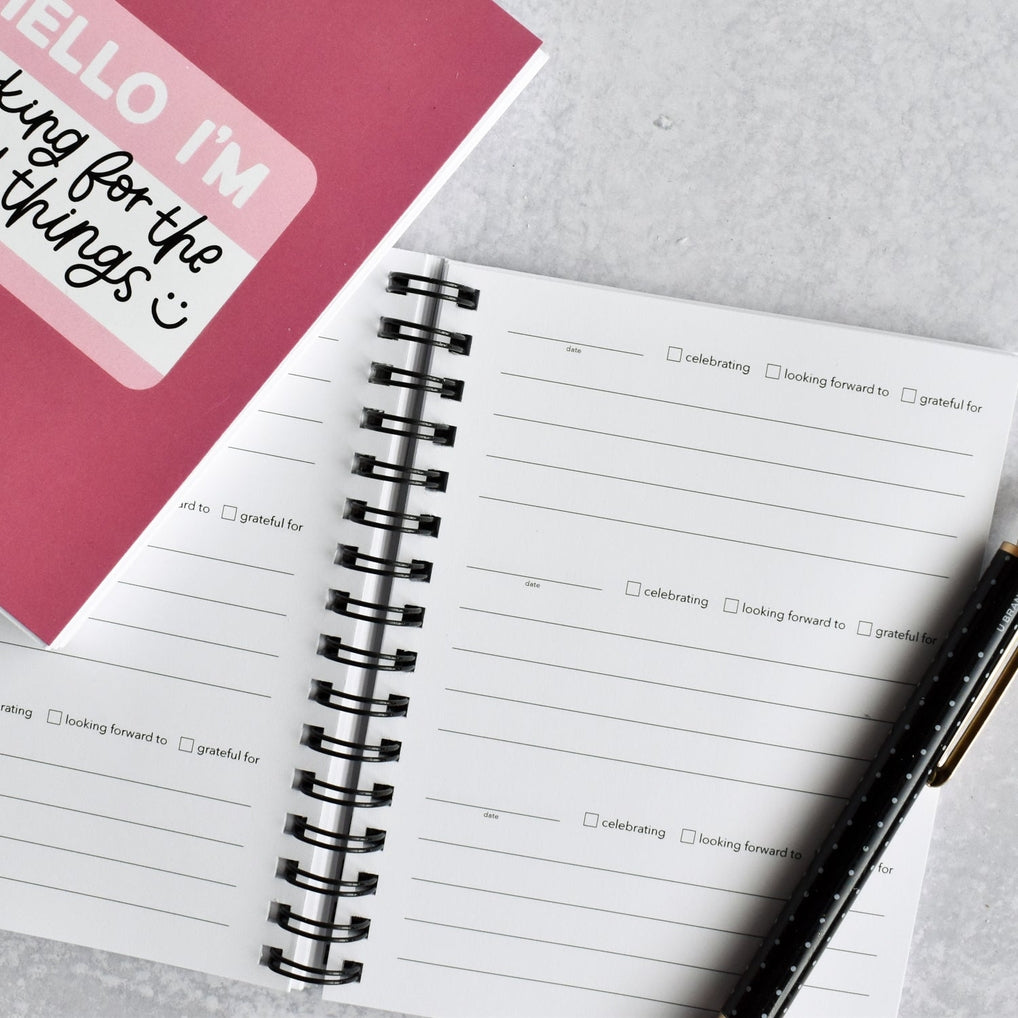 Hello / Happy Things | Mini Daily Gratitude Journal
