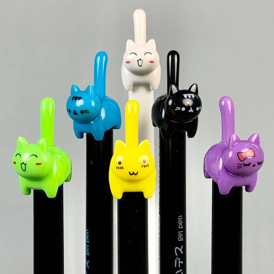 22188 Cat Tail Retractable Gel Pen
