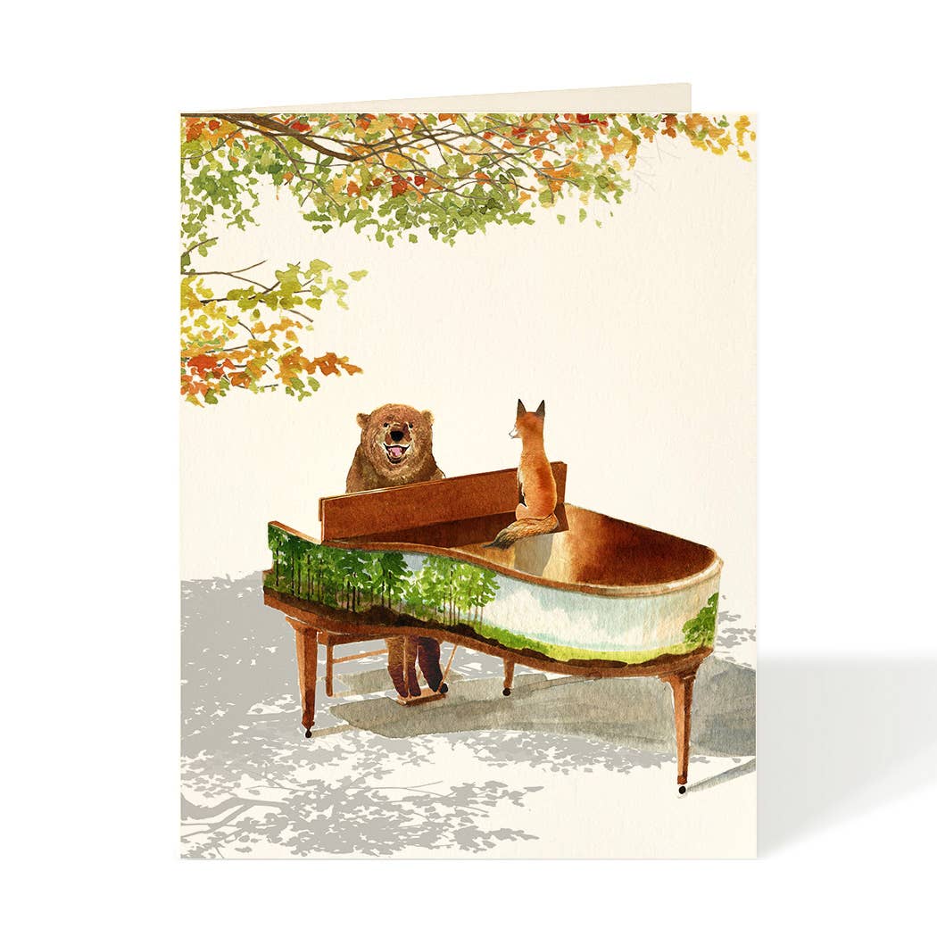 Piano Bear - Everyday Card