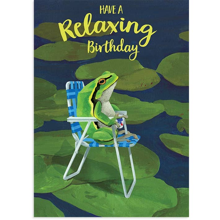 Frog Birthday Greeting Card