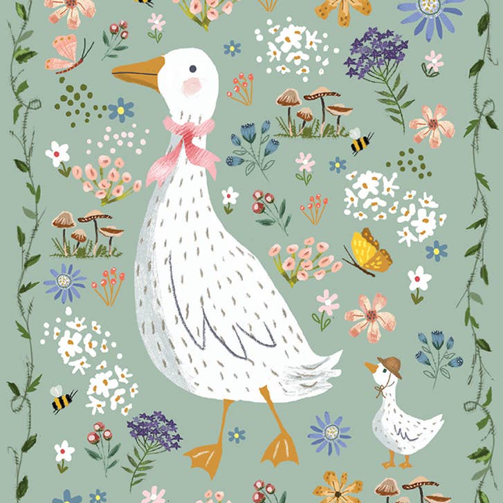 Baby Goose New Baby Greeting Card