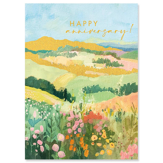Morning View Anniversary Greeting Card 4.5 X 6.25"