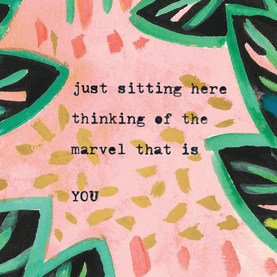 Marvel That Is You — Birthday, Congrats, Thank You, Everyday Card: Eco-friendly card pocket