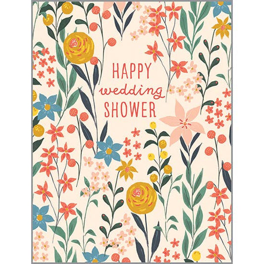 Wedding Greeting Card - Flower Vines