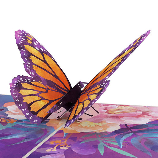Monarch Butterfly 5''x7'' Card, Pop-Up Cards