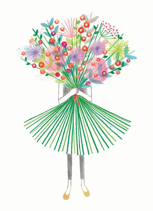 Big Bouquet Blank Greeting Card