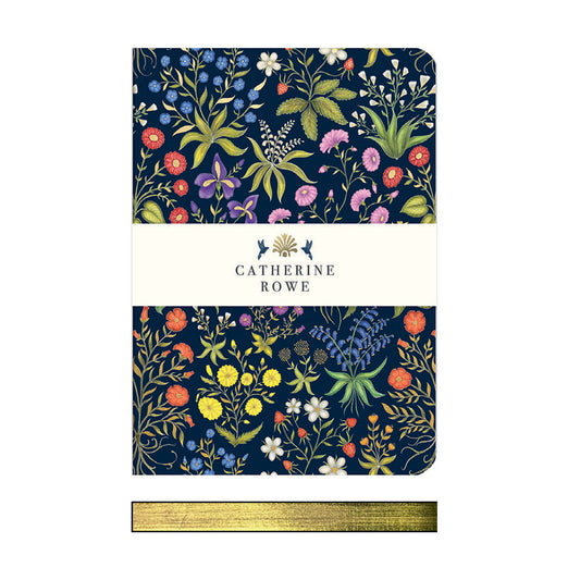 Catherine Rowe Medieval Floral A5 Luxury Notebook