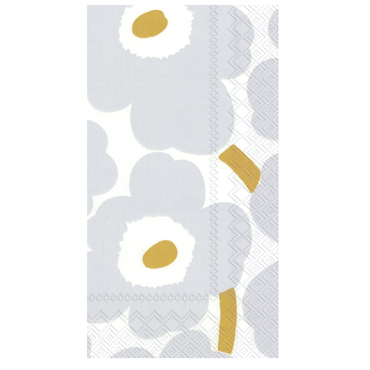 Marimekko Unikko White Silver Guest Towel