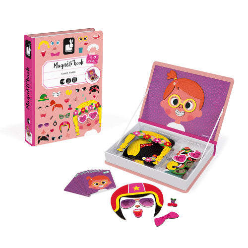 GIRL'S CRAZY FACES MAGNETI'BOOK