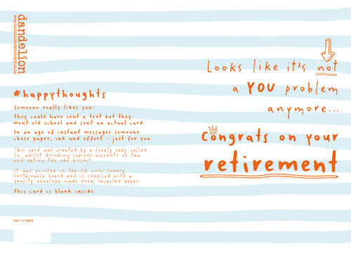 Congrats Retire Congratulations Greeting Card