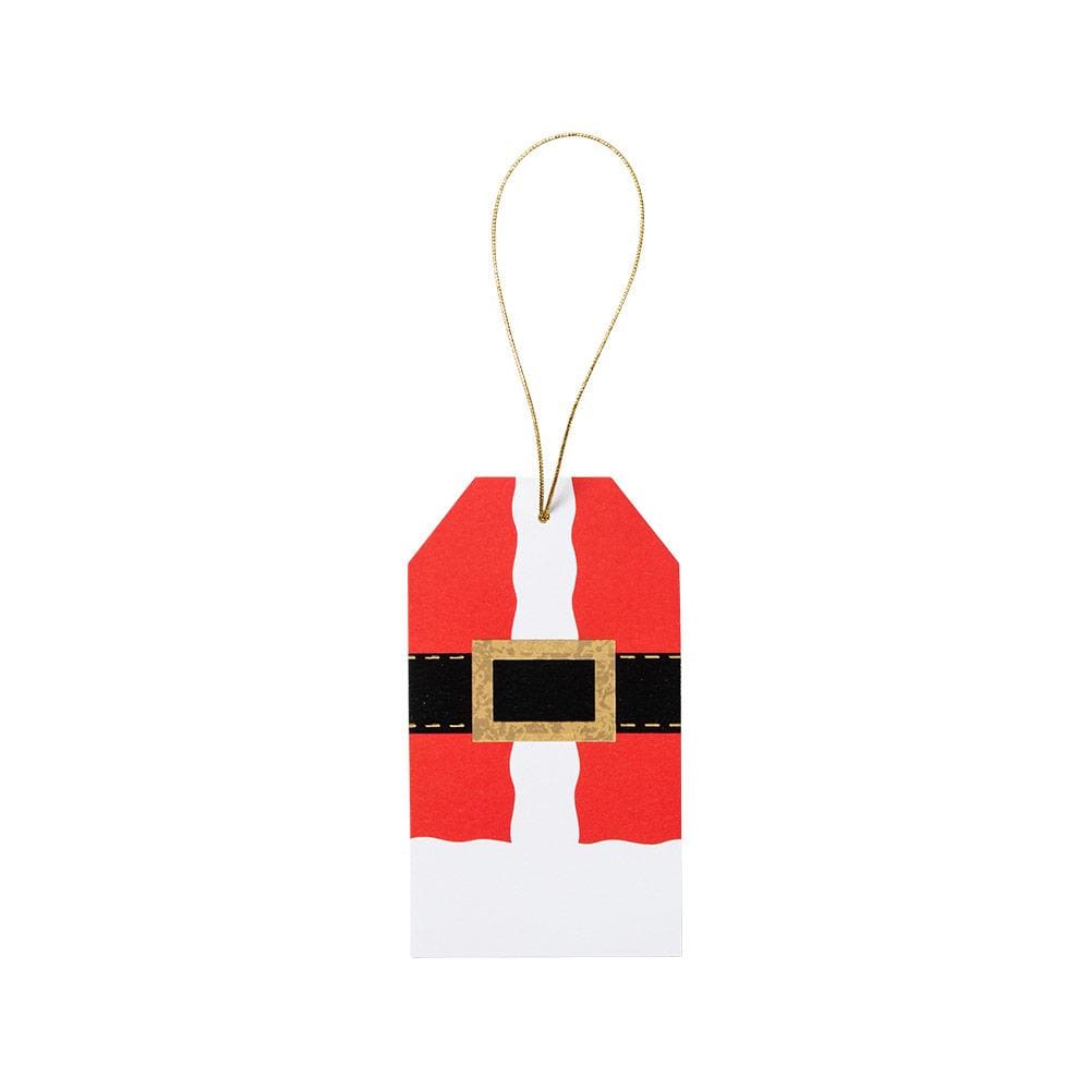 Santa Costume Classic Foil Gift Tags - 4 Per Package