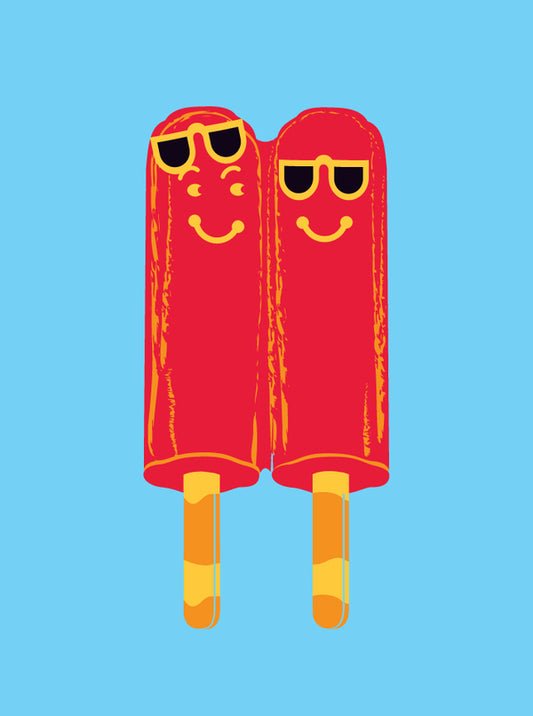 two cool popsicles anniversary card