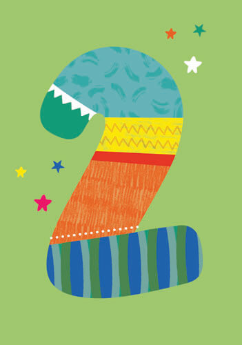 Two Birthday Greeting Card