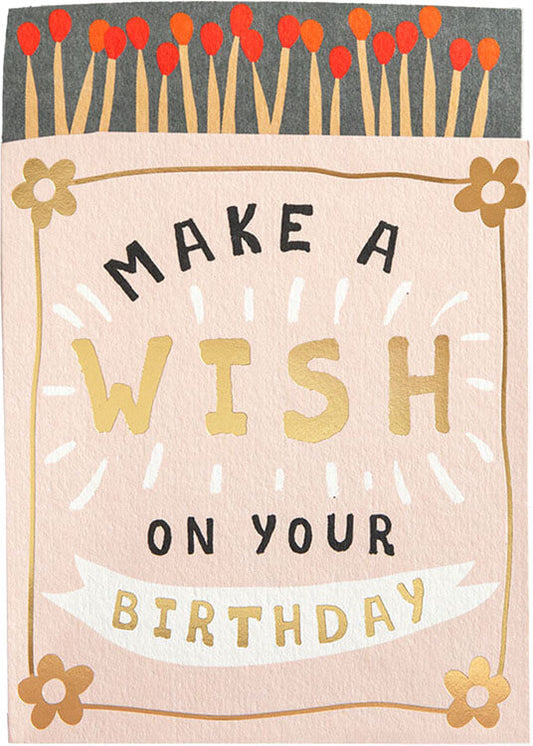 Diecut Wish Birthday Greeting Card