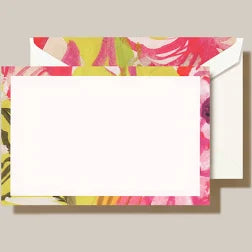 Modern Pink Blossoms Tropical Card