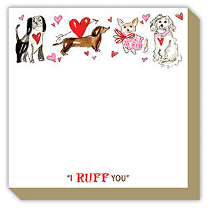 I Ruff You Handpainted Dogs Mini Luxe Pad