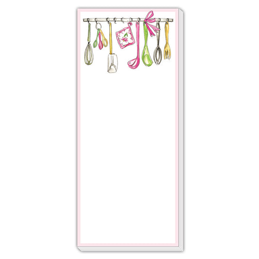 Hanging Kitchen Utensils Skinny Notepad