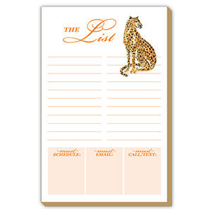 Cheetah the List Luxe Notepad