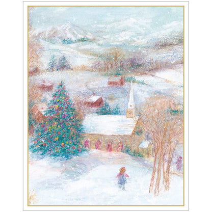 Church in Snow Mini Boxed Cards