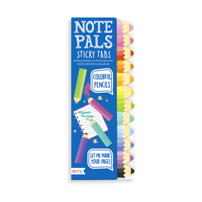 note pals sticky tabs - colorful pencils