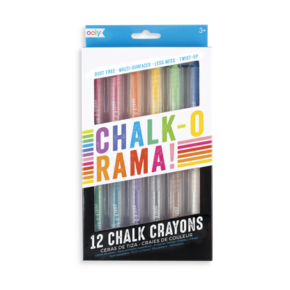 chalk-o-rama dustless chalk crayons