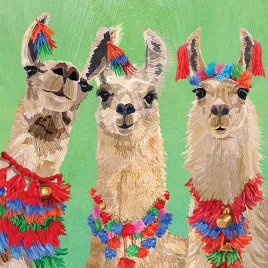 Llama Amigos Beverage Napkin