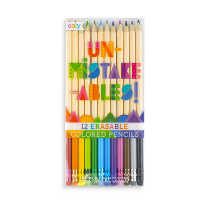 unmistakeables erasable colored pencils