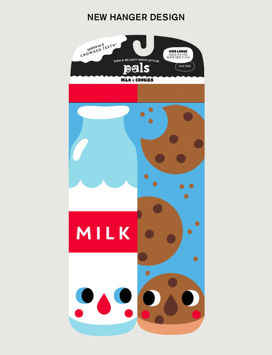 Milk & Cookies Socks KIDS LARGE