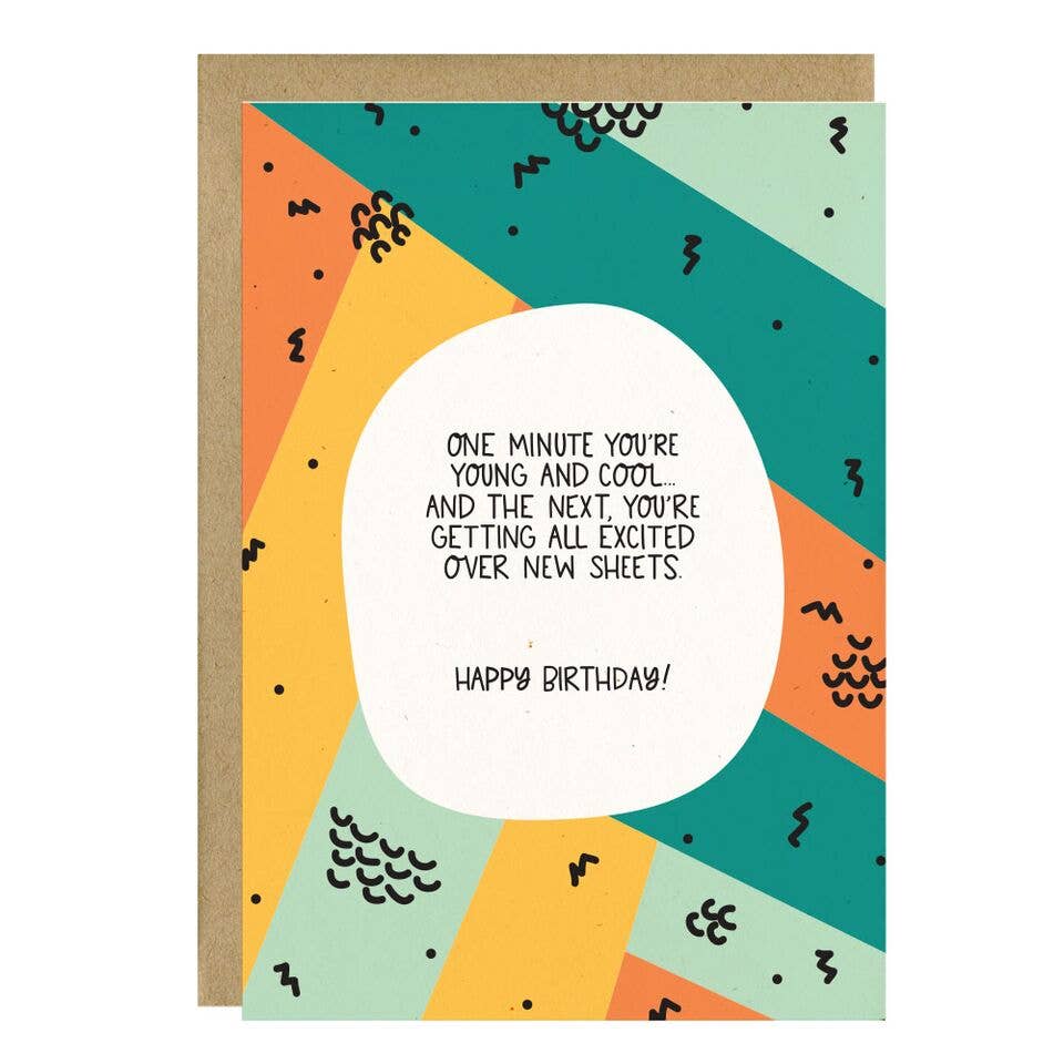 New Sheets Birthday Card