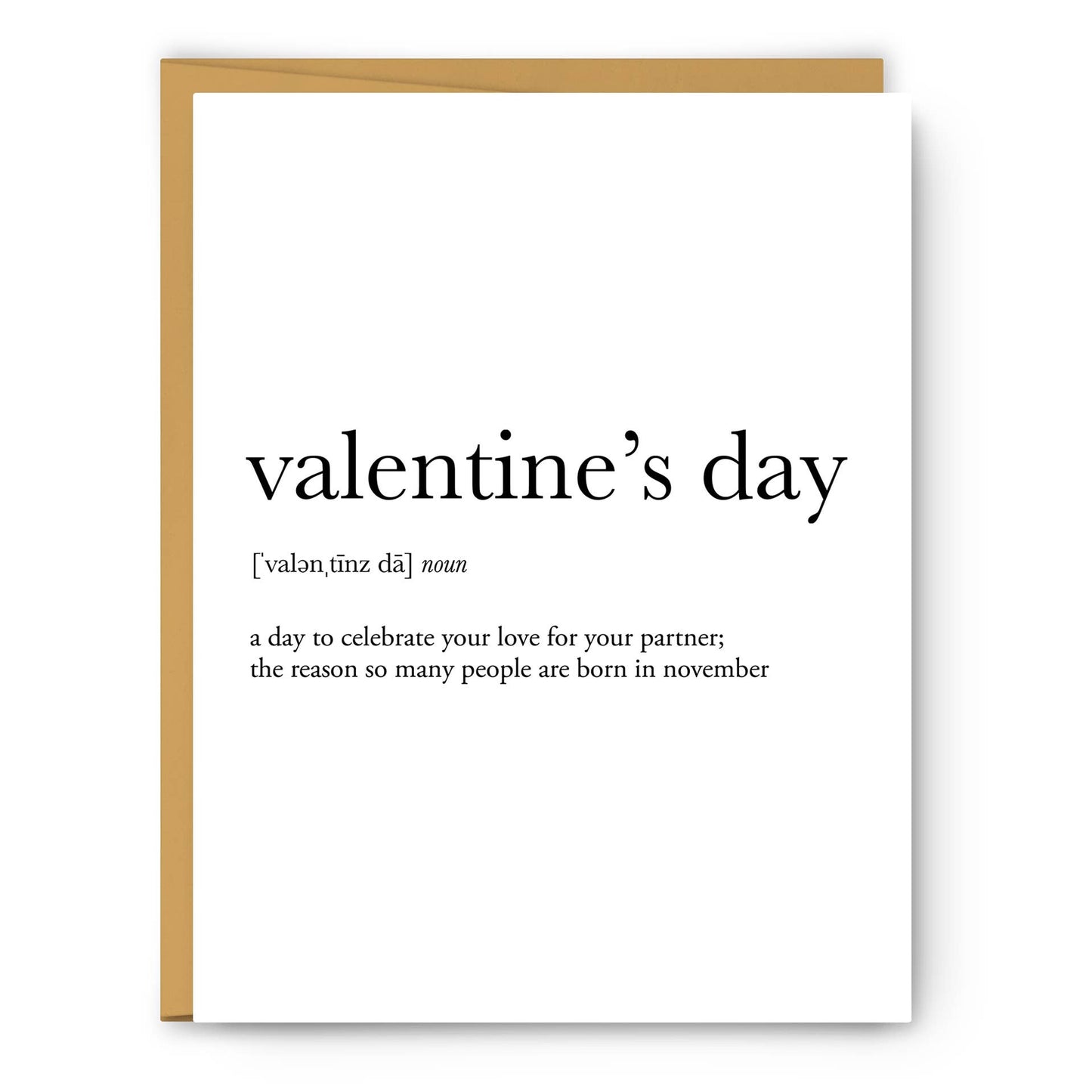 Valentine's Day Definition - Valentine's Day Card