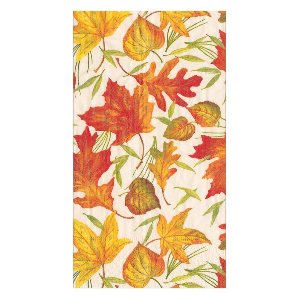 Woodland Leaves Ivory Guest Towel