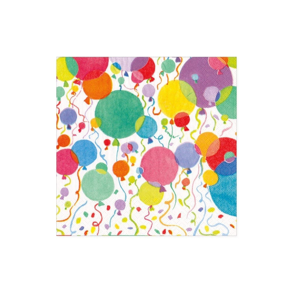 Balloons and Confetti Paper Cocktail Napkins