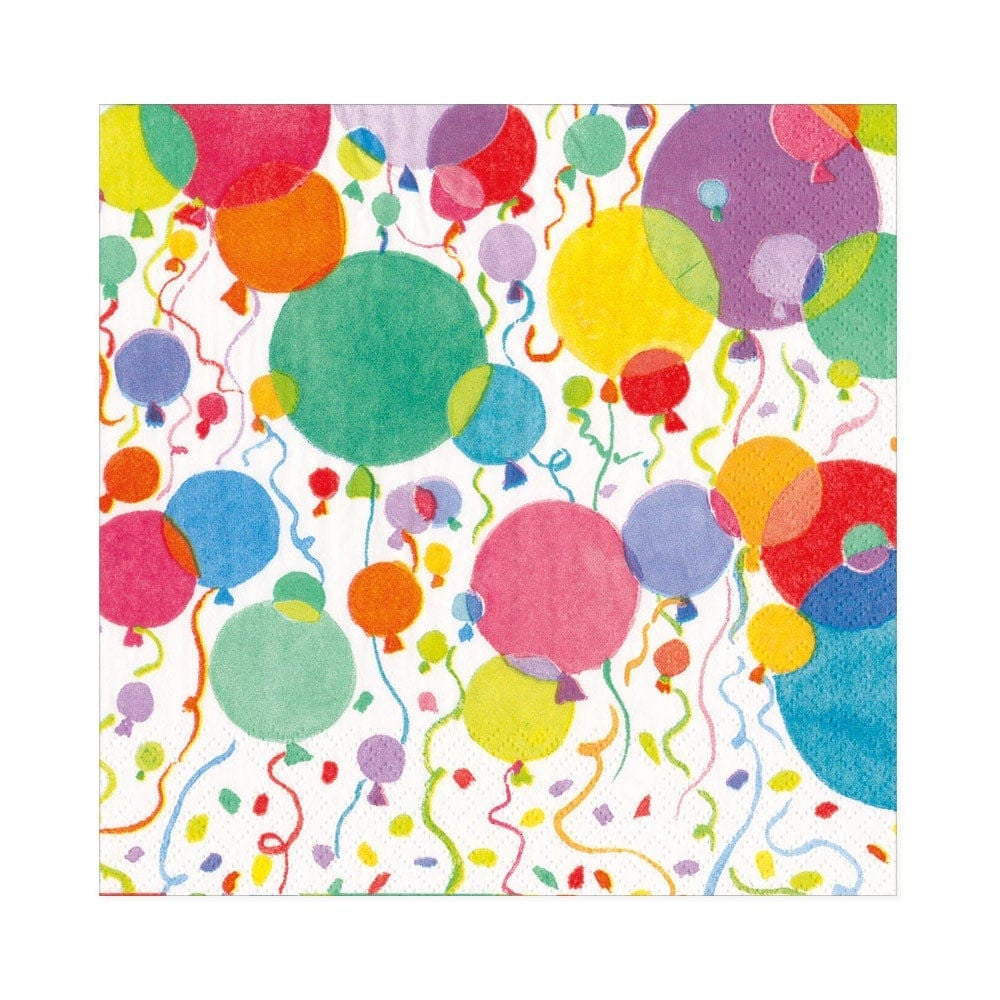 Balloons and Confetti Paper Luncheon Napkins