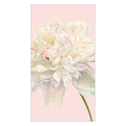 Duchess Peonies Paper Guest Towel Napkins in Blush