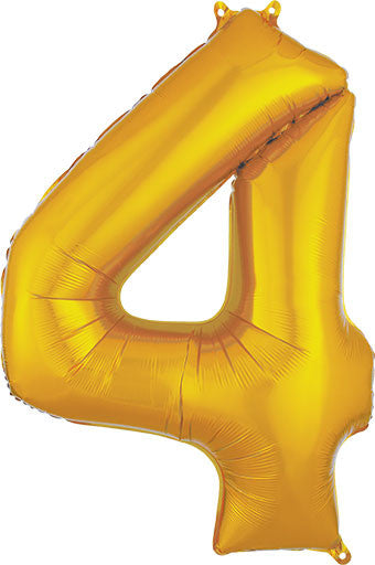 Large Shaped Number 4 Balloon