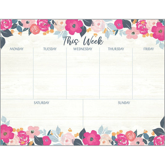 Magenta Roses Weekly Planner