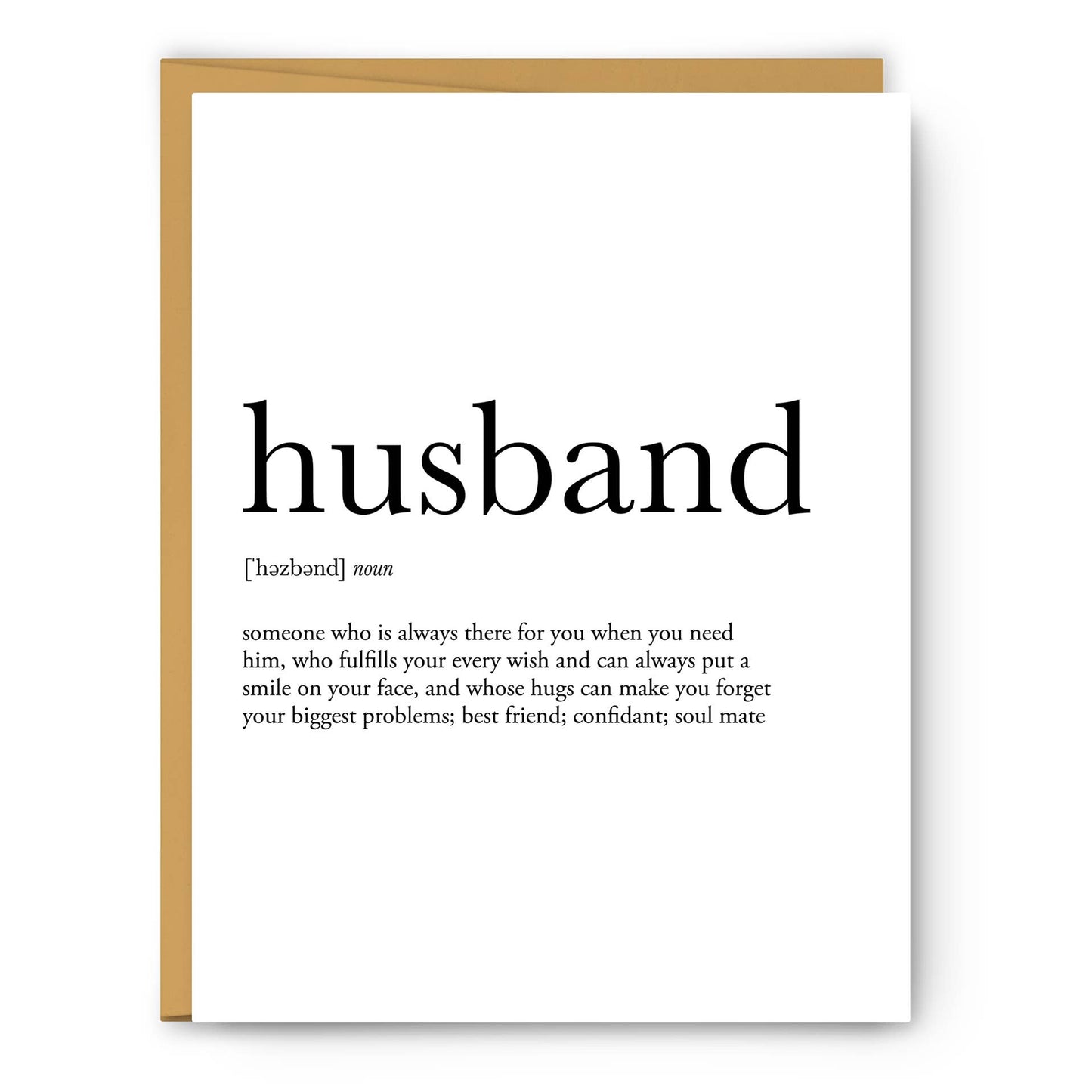 Husband Definition - Love Card