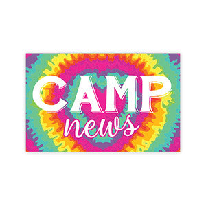 Camp News Postcards Tie-Dye Pink