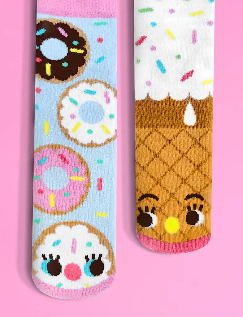 Donut & Ice Cream Socks: KIDS LARGE