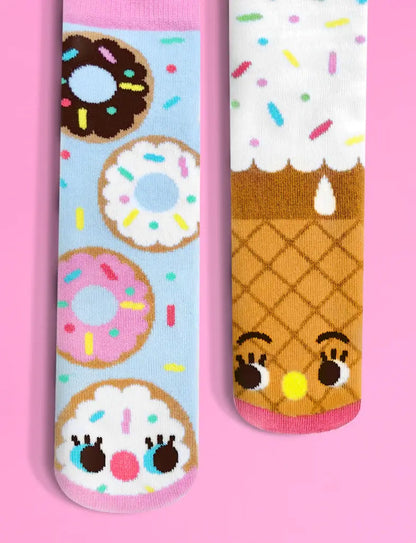 Donut & Ice Cream Socks: KIDS LARGE