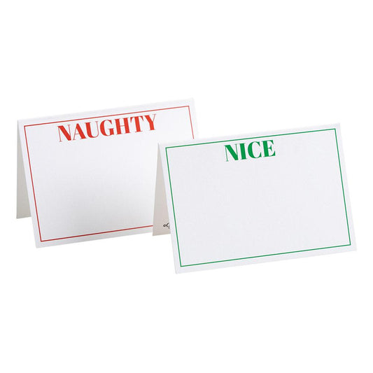 Naughty or Nice Reversible Place Cards