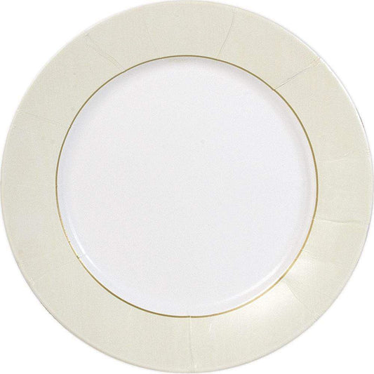 Moire Dinner Plates - Ivory