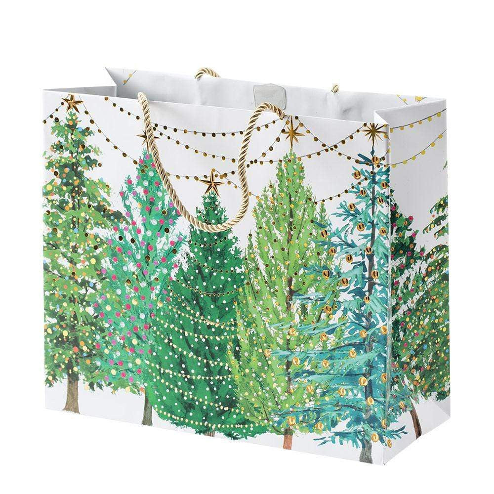 Christmas Tree with Lights Large Gift Bag