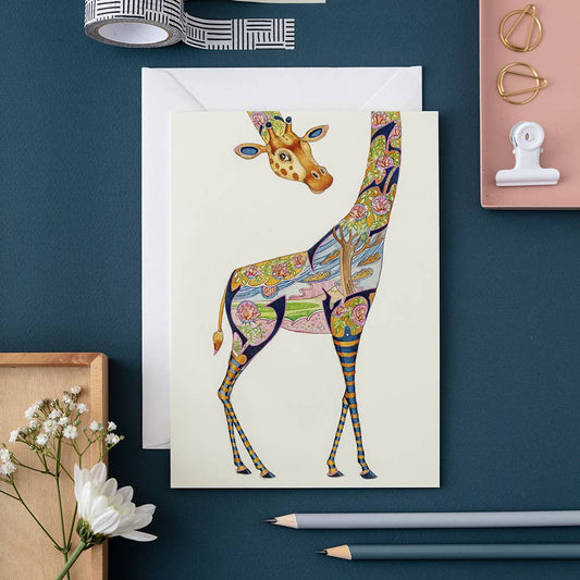 Giraffe Blanc Card