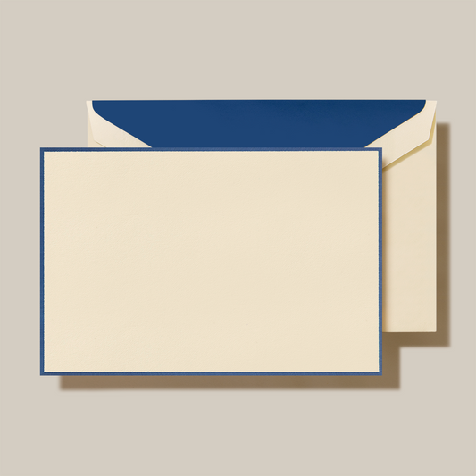 Regent Blue Bordered Correspondence Card