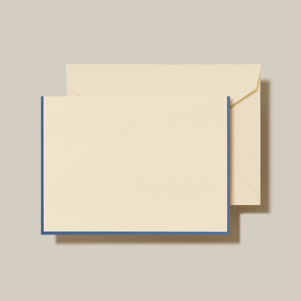 Regent Blue Bordered Note Cards